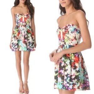 Parker floral mini dress